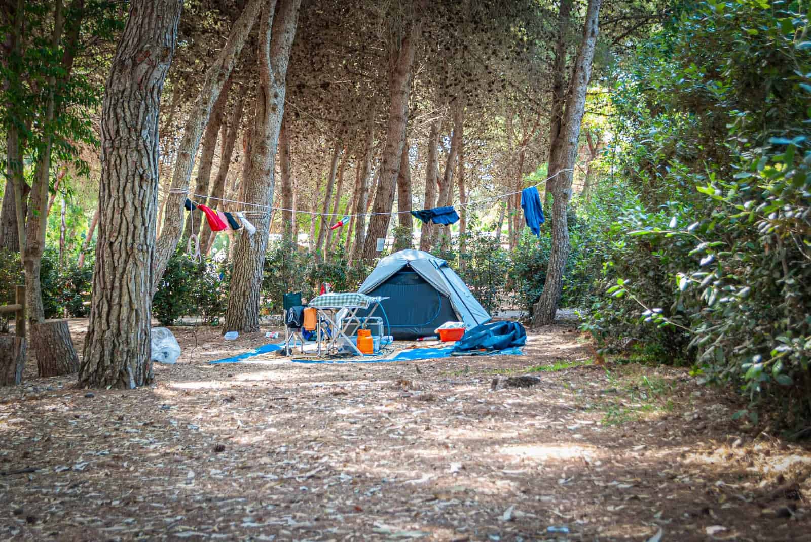 Camping in salento tents